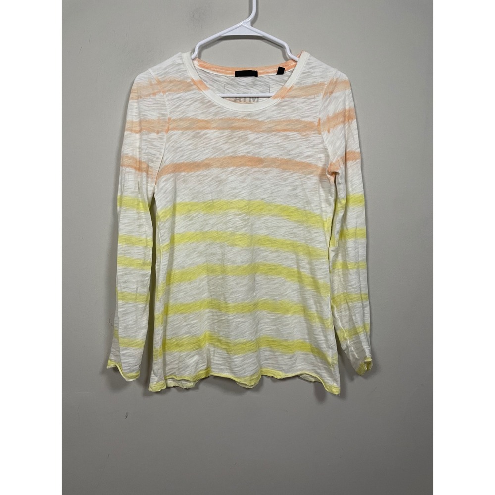ATM Anthony Thomas Melillo Slub Jersey Destroyed Long Sleeve Tee Size XS